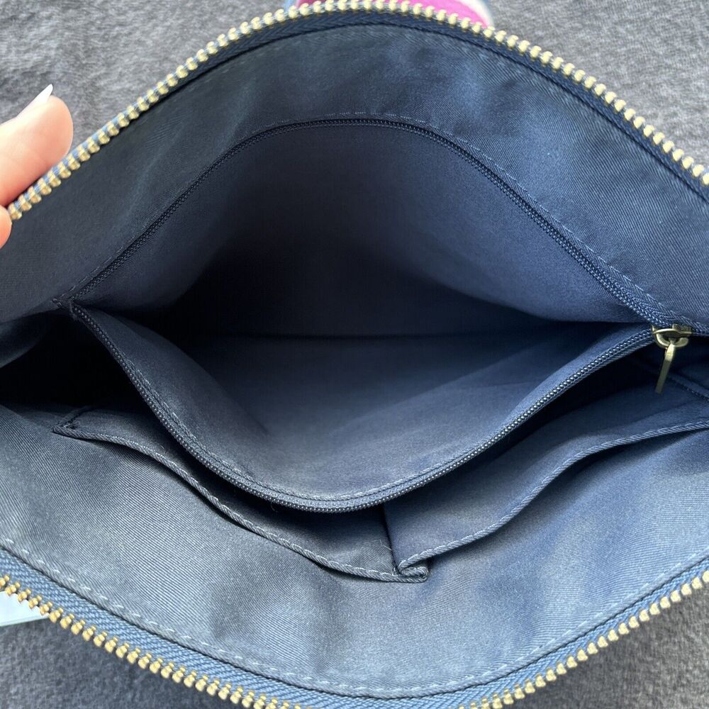 FOSSIL Multi-Colored Botanical PVC/Leather Crossbody Purse Bag Preowned - Picture 10 of 13